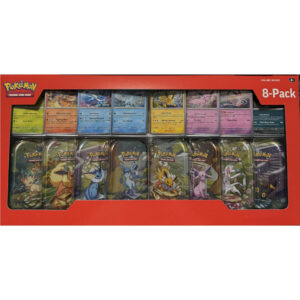 [English 8-Pack Tin] - Prismatic Evolutions Mini Tin Box