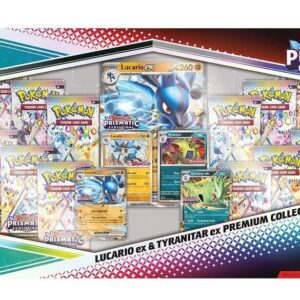 Sealed Prismatic Evolutions Lucario ex Tyranitar ex Premium Collection Pokémon TCG